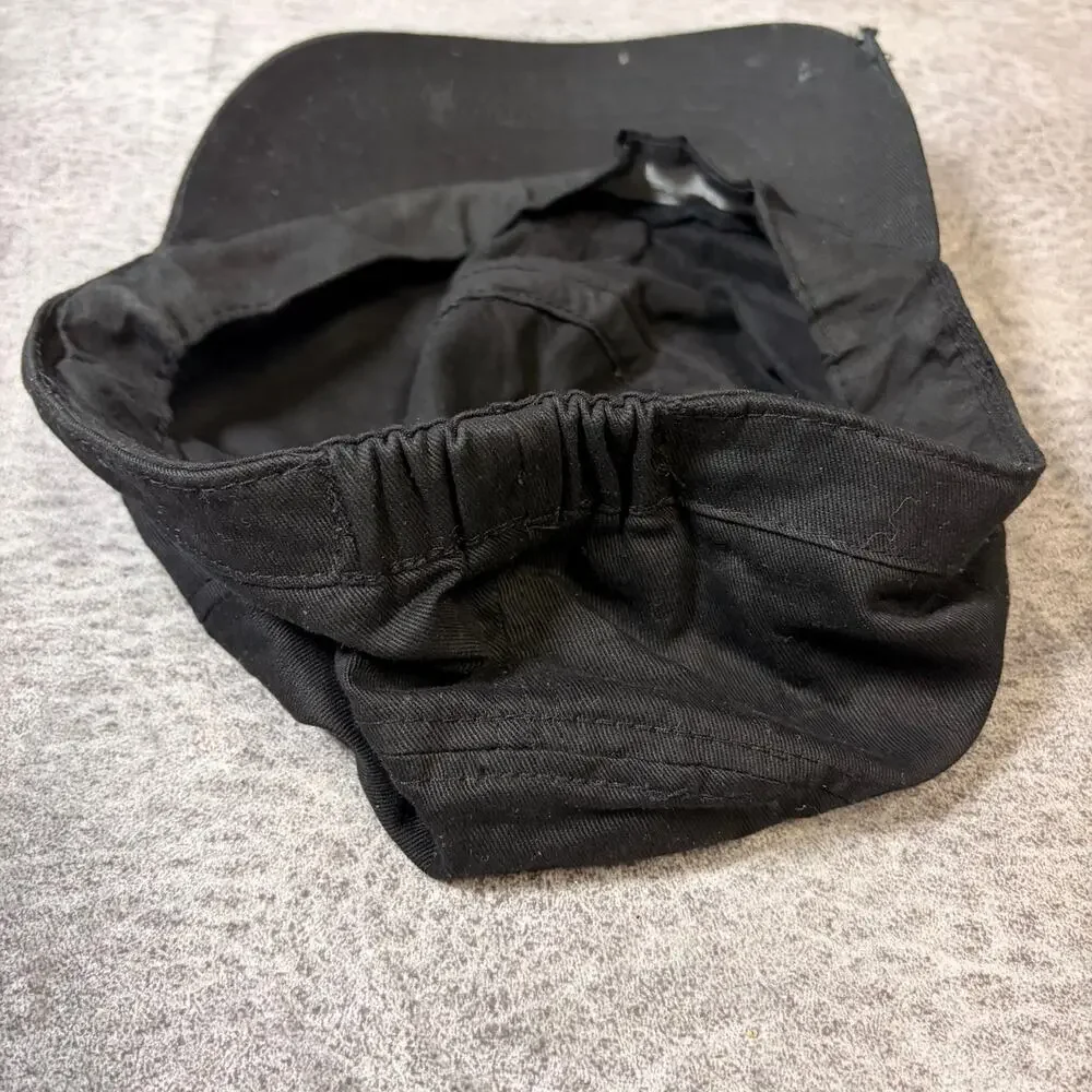 Black Butterfly Metallic Y2k Cap